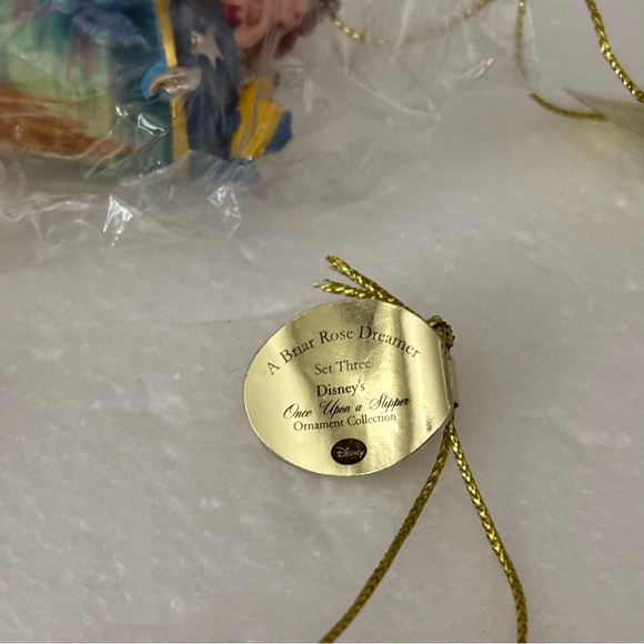 Bradford Exchange Disney Once Upon a Slipper Ornaments Sleeping Beauty and Ariel - Picture 15 of 15